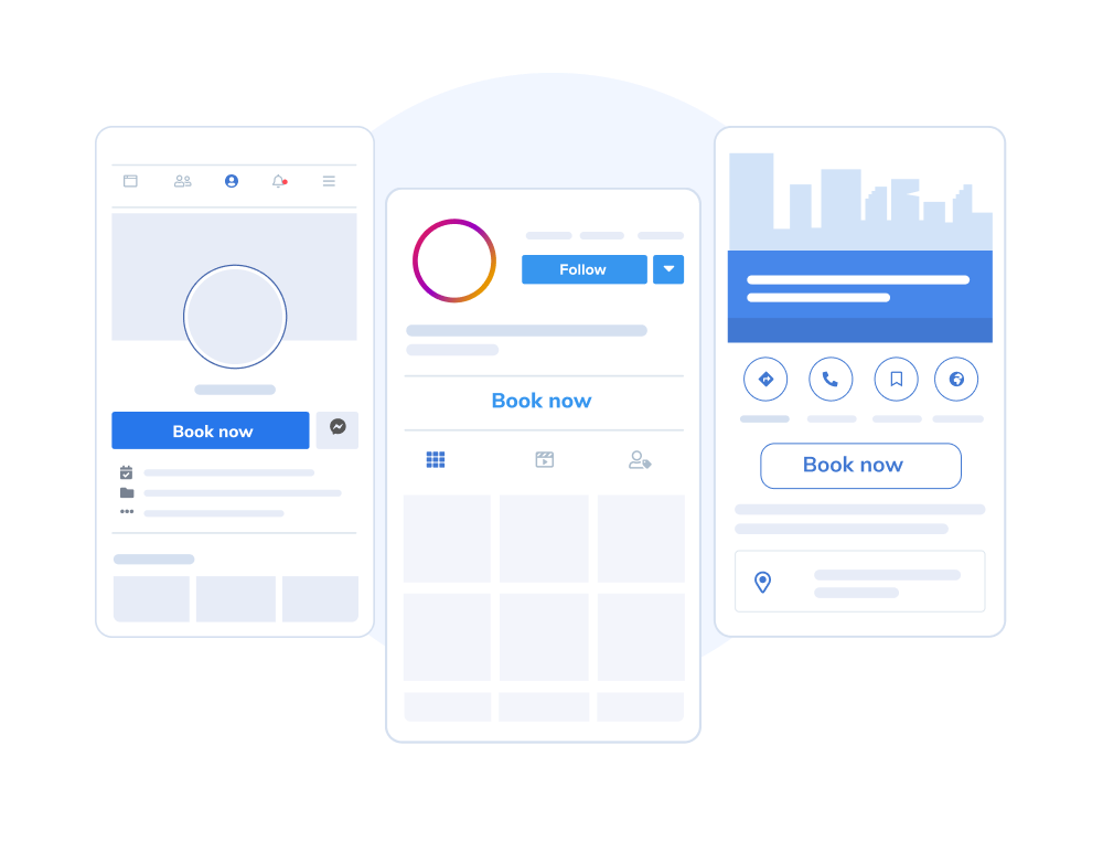 MirrorX provider directory showing nearby salons and barbers